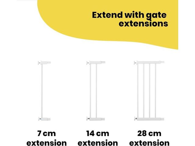 Metal Barrera de seguridad niños Safety 73 -80 cm