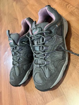 Calzado Montaña Trekking Gris y Rosa