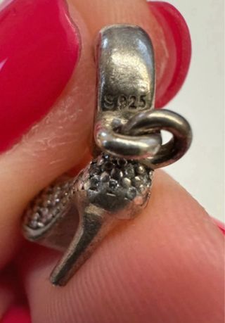 Pandora Ciondolo Scarpa Tacchi Alti Argento