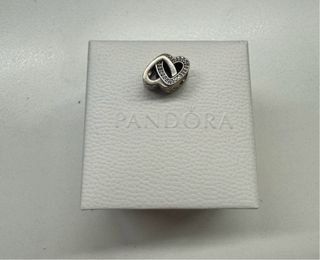 Charm Pandora Cuori Intrecciati Argento