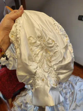 Vestido de Novia Años 90 Perlas