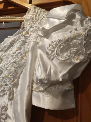 Vestido de Novia Años 90 Perlas