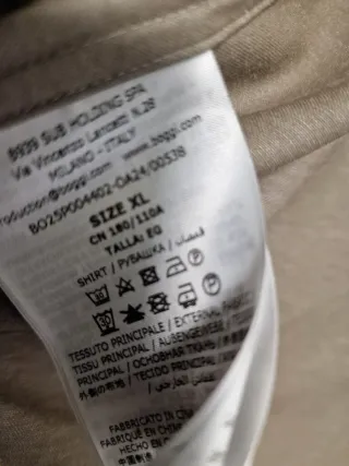 Camisa Boggi Milano XL Marrón