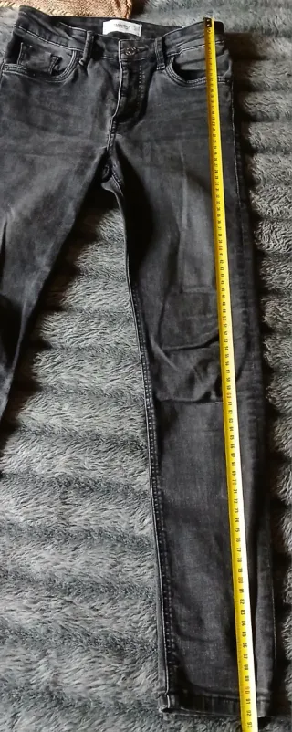 Pantalón vaquero Mango negro talla 34