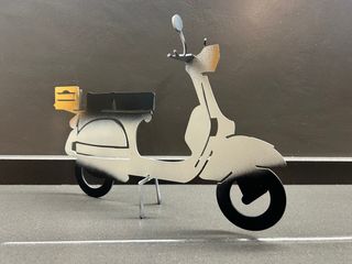 Sagoma PX 125 vespa Piaggio, in metallo soprammobi