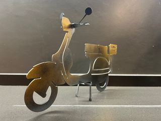 Sagoma PX 125 vespa Piaggio, in metallo soprammobi