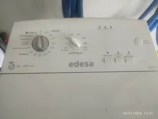 Lavadora Carga Superior Edesa 5kg 1000rpm