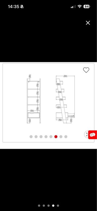 Estantería Escalera Madera