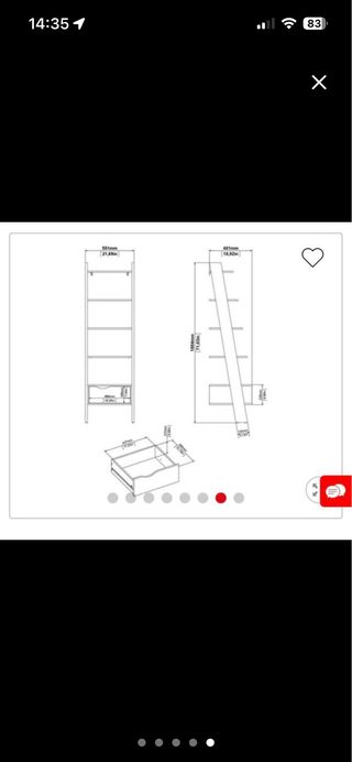 Estantería Escalera Madera