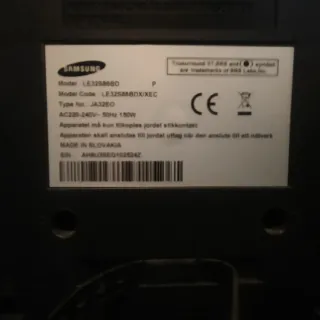 Televisión Samsung Negra