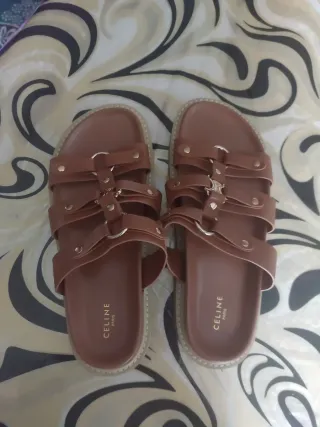 Sandalias Celine Paris Marrones