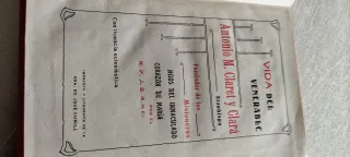 Libro Antiguo religioso "Vida de V. A.María Claret