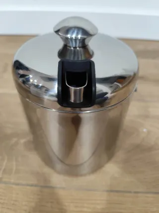 Cubo Cubitera Acero Inoxidable (3L) con pinzas