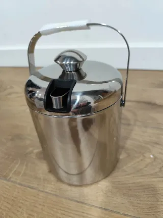 Cubo Cubitera Acero Inoxidable (3L) con pinzas