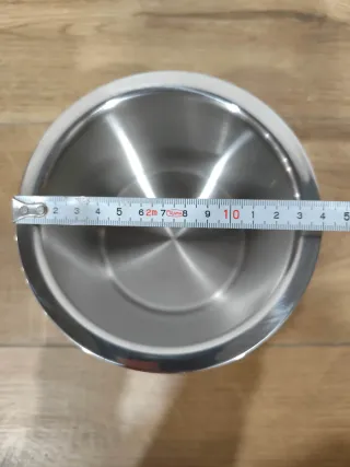 Cubo Cubitera Acero Inoxidable (3L) con pinzas