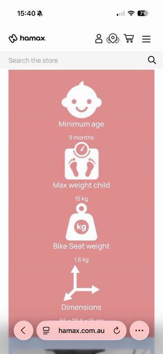 Hamax Caress Observer Silla Bicicleta