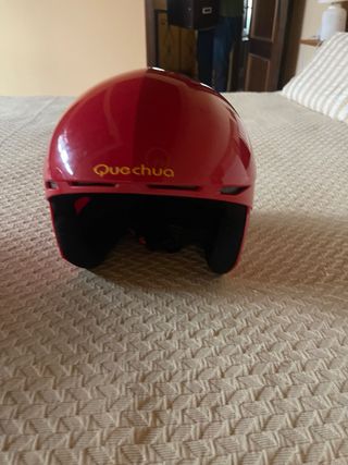 Casco de esquí Quechua rojo