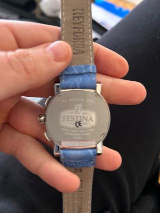 Reloj Festina Correa Piel Esfera Azul