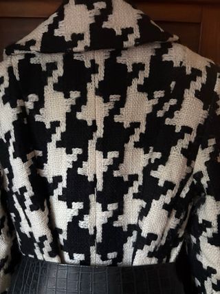 Abrigo ZARA pata de gallo lana M