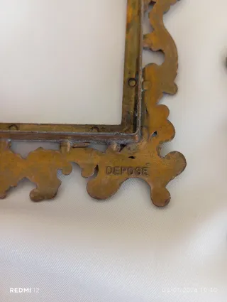 Cornici antiche in metallo