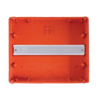 LION Electric Caja de fusibles empotrada, 1 fila,