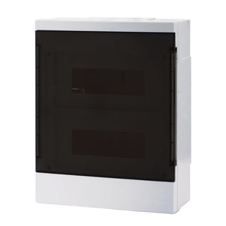 LION Electric Caja de fusibles empotrada, 1 fila,