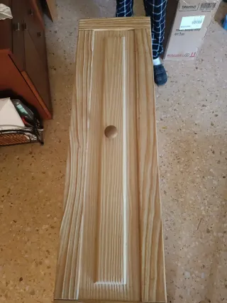 Cama individual de madera maciza de 90