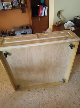 Cama individual de madera maciza de 90