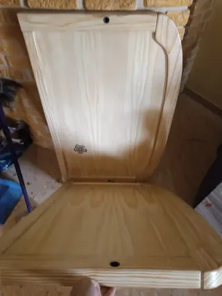 Cama individual de madera maciza de 90