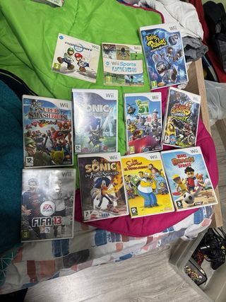 Consola Nintendo Wii Negra + Juegos