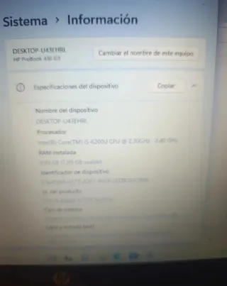 HP Probook G3 430 i5 SSD Argento