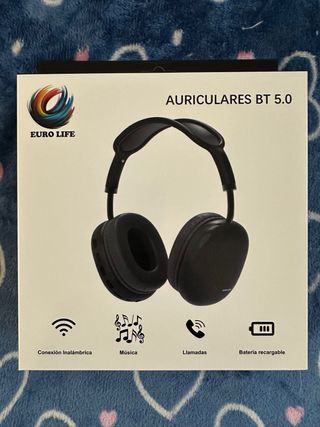 Cascos Inalámbricos EURO LIFE Negros/Grises