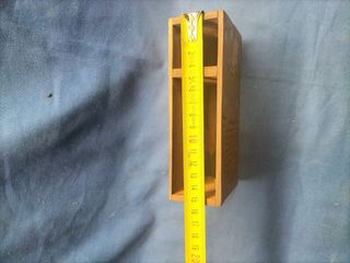 Porta-canetas madeira nobre com latão