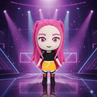 Figura de Mira KPOP 3D Efecto Crochet