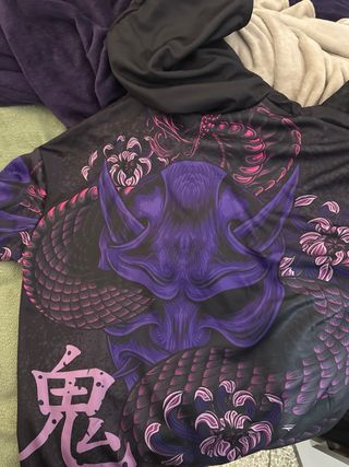 Sudadera con capucha y estampado Oni