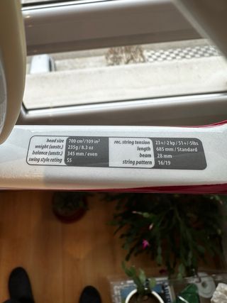 Raqueta Head Airflow 5 235g Tenis / Frontenis