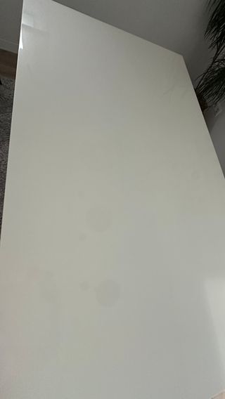 Mesa de comedor blanca lacada