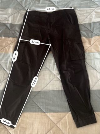 Pantaloni cargo street nero