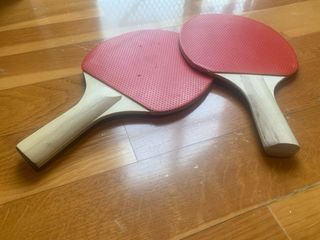 2 Palas de Ping Pong Rojas