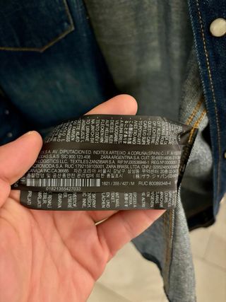 Camicia jeans Zara Uomo M