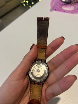 Orologio Swatch Automatico Pelle Marrone