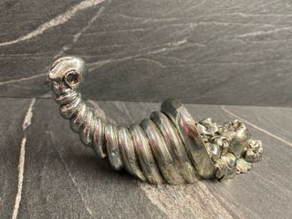 Cornucopia portafortuna in metallo