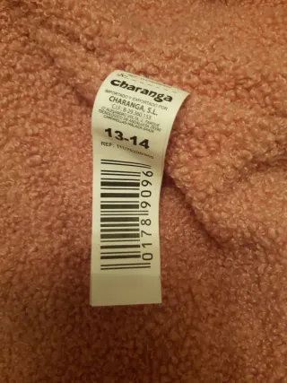 Abrigo Charanga cuadros rosa