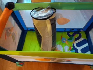 Cuna de viaje con colchón