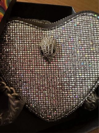 Borsa Kurt Geiger Heart Glitterata Nuova