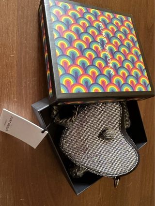 Borsa Kurt Geiger Heart Glitterata Nuova