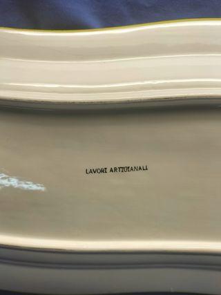 Travessa faiança pintada à mão girassóis