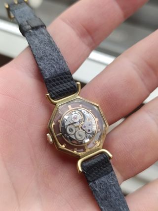 Reloj Juvenia Mistery Skeleton Oro Negro