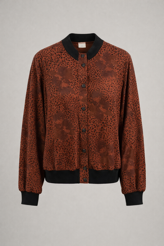 Chaqueta bomber vintage estampado animal