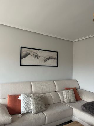 Cuadro La Creación de Adán Marco Negro